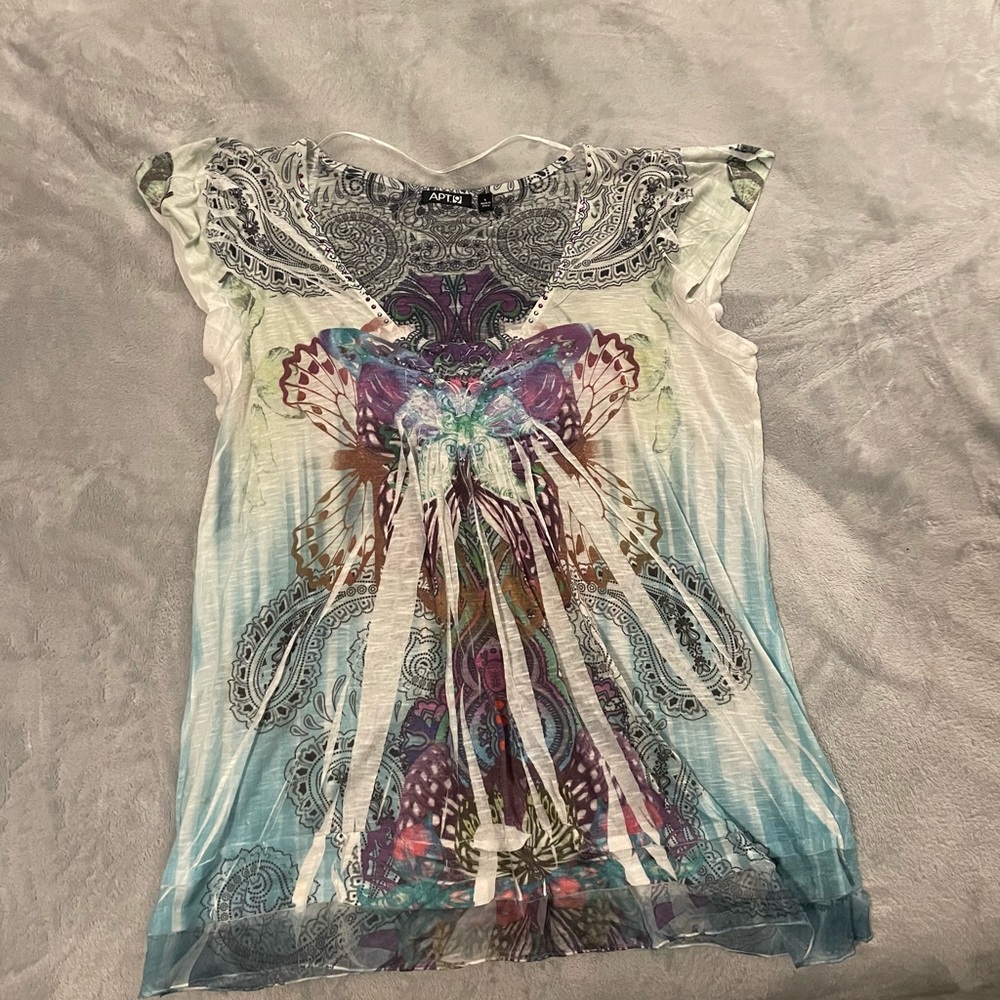 Womens rhinestone tshirt